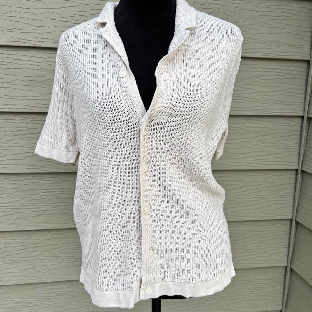 ABERCROMBIE & FITCH, women's size  XXS knit sweater cardigan, short sleeve